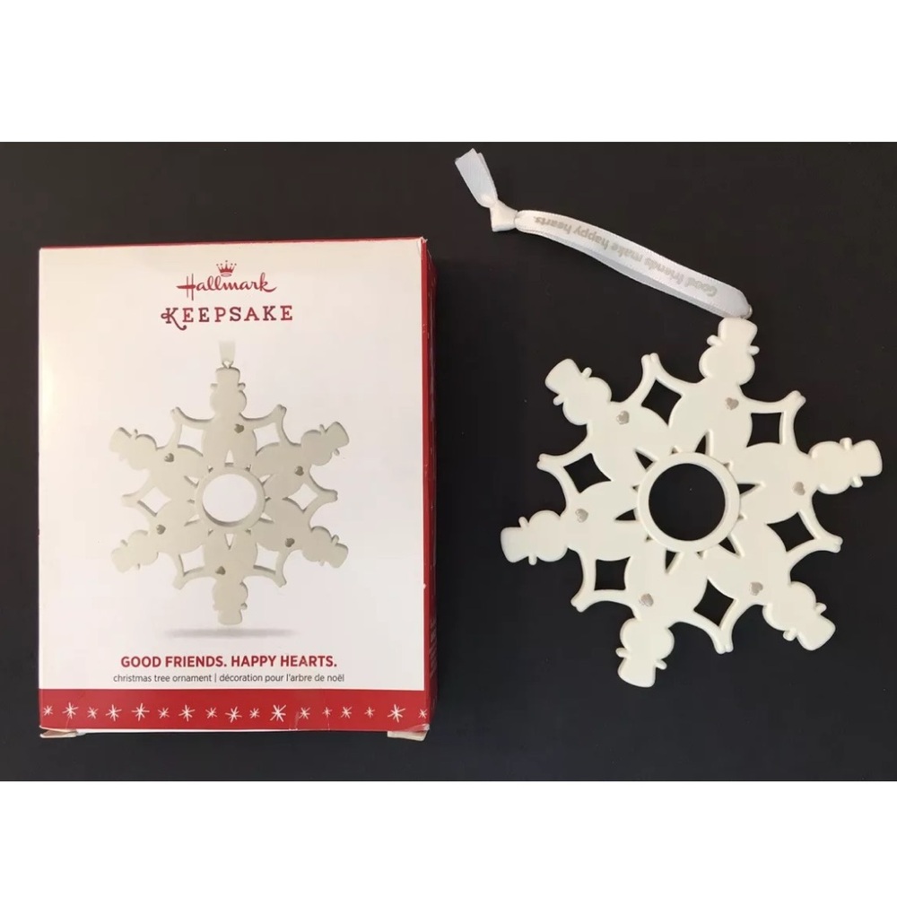 Hallmark Keepsake Christmas Ornament 2016 Good Friends Happy Hearts Snowflake